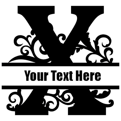 Split Letter - X