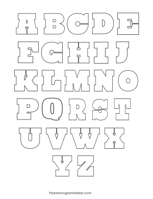 Alphabet uppercase