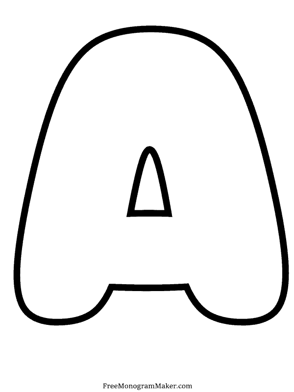 Bubble Letter - A - 10