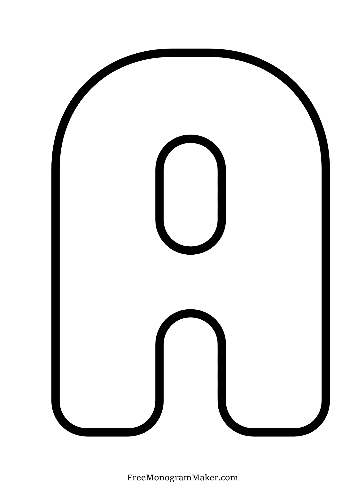 Bubble Letter - A - 11