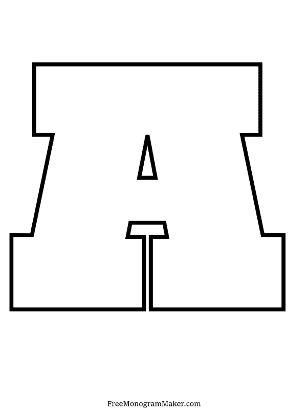 Bubble Letter - A - 6