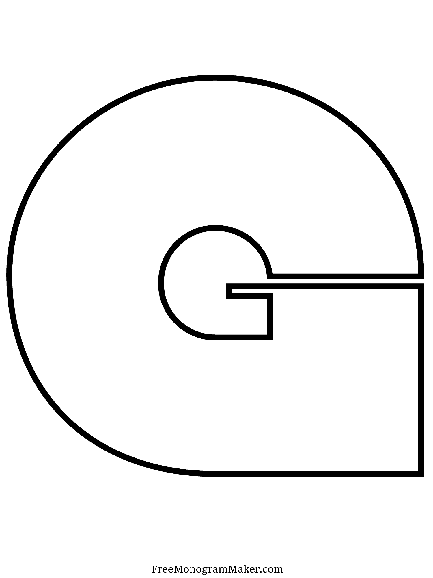 Bubble Letter - G - 9