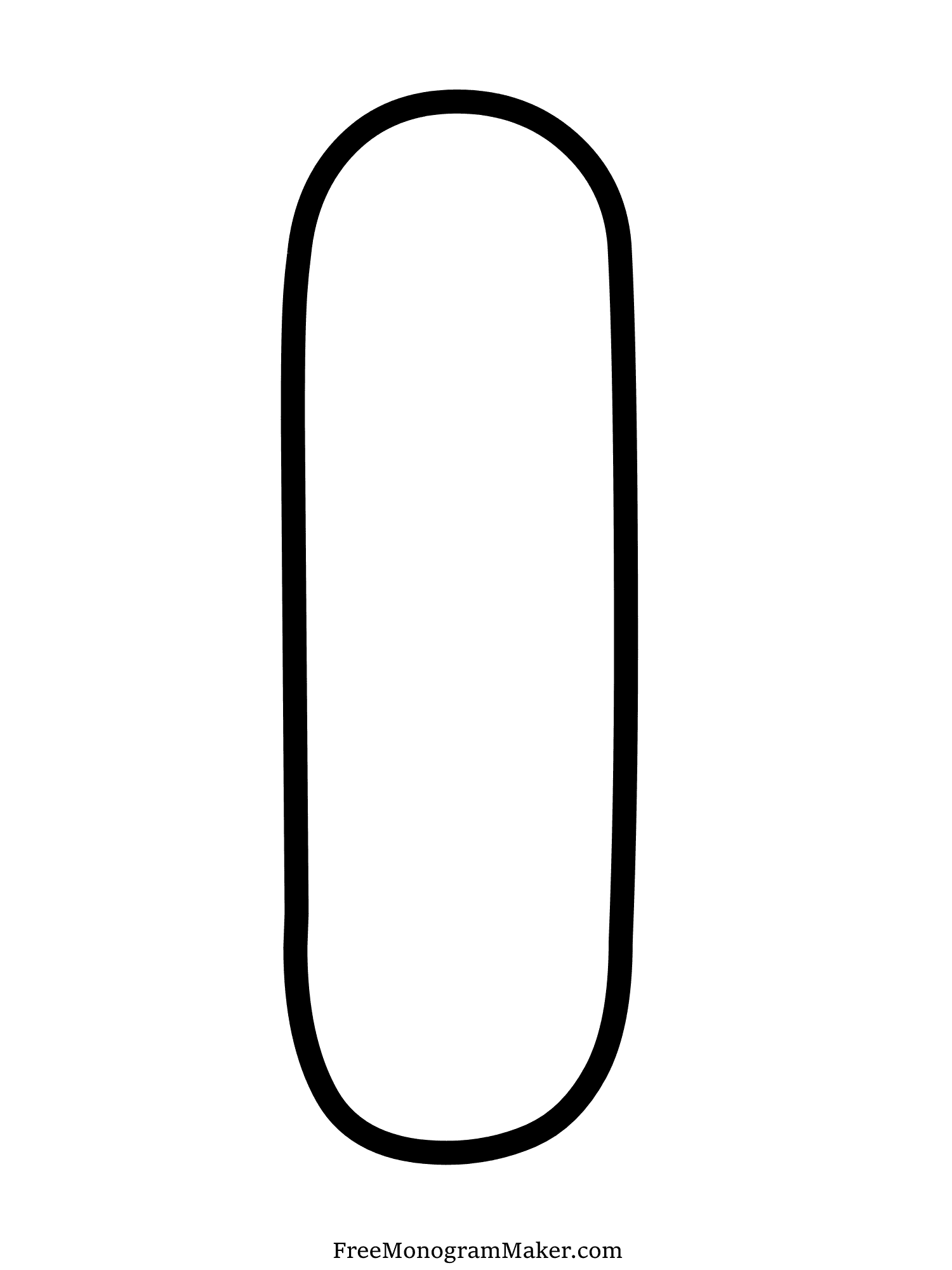 Bubble Letter - I - 1