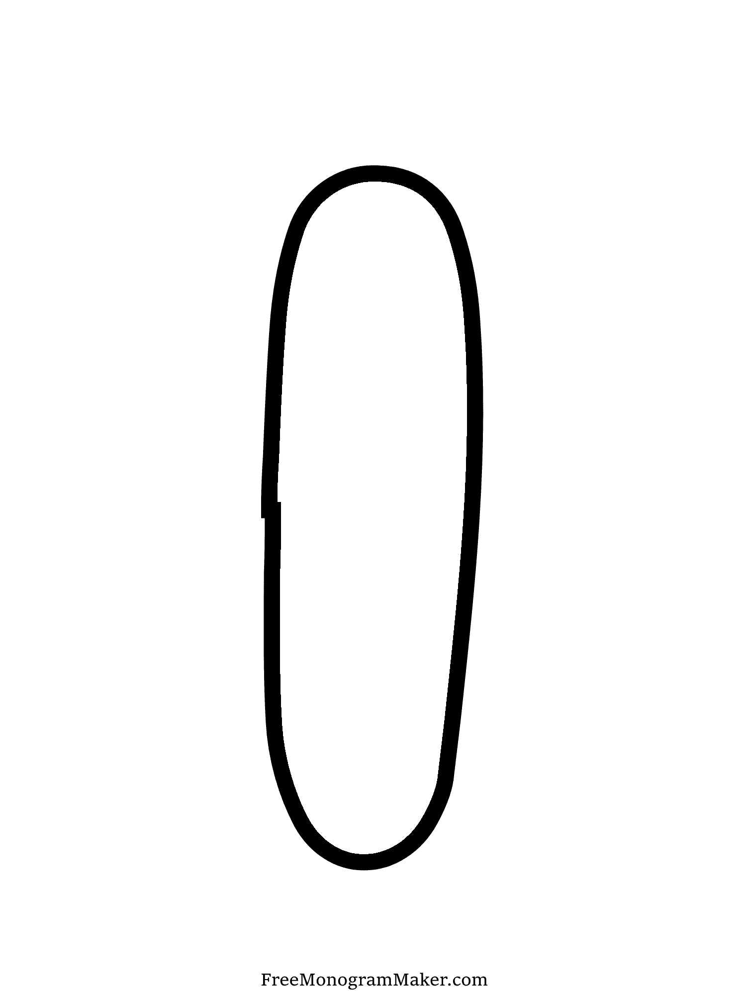 Bubble Letter - I - 22