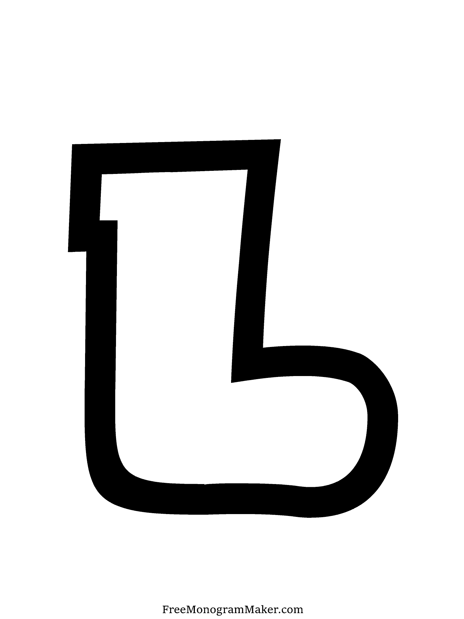 Bubble Letter - L - 5