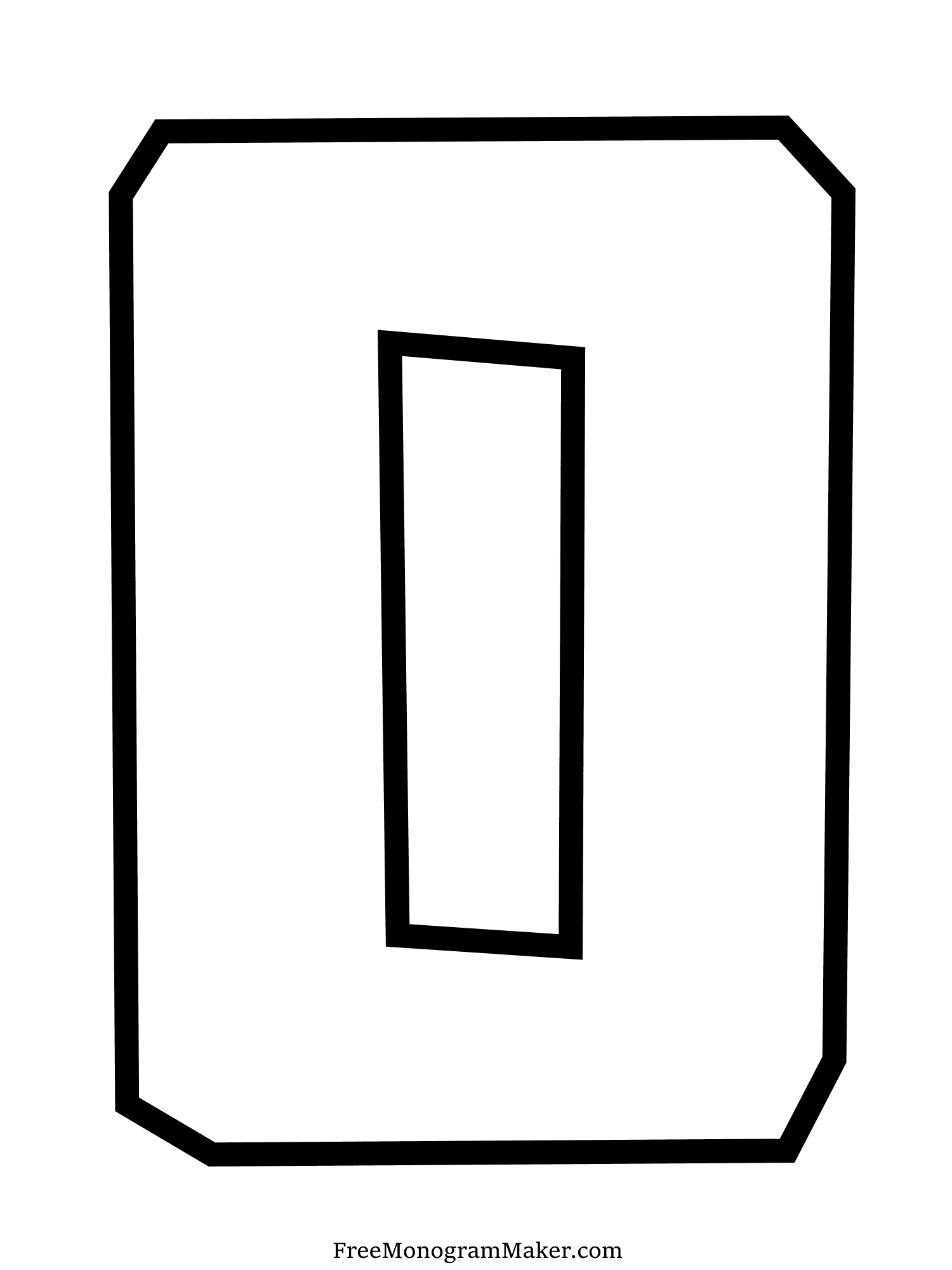 Bubble Letter - O - 9