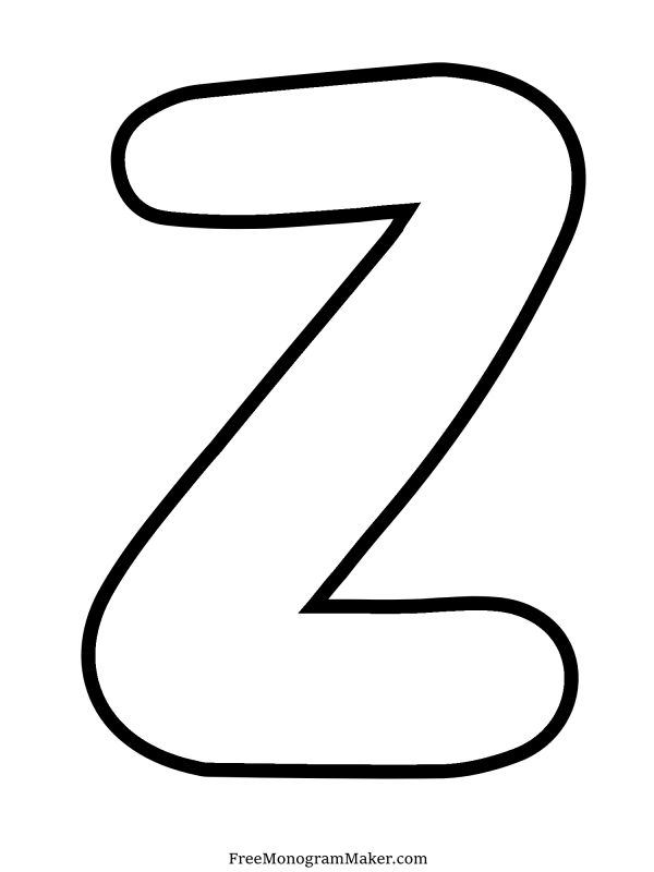 Bubble Letter - Z  - 11